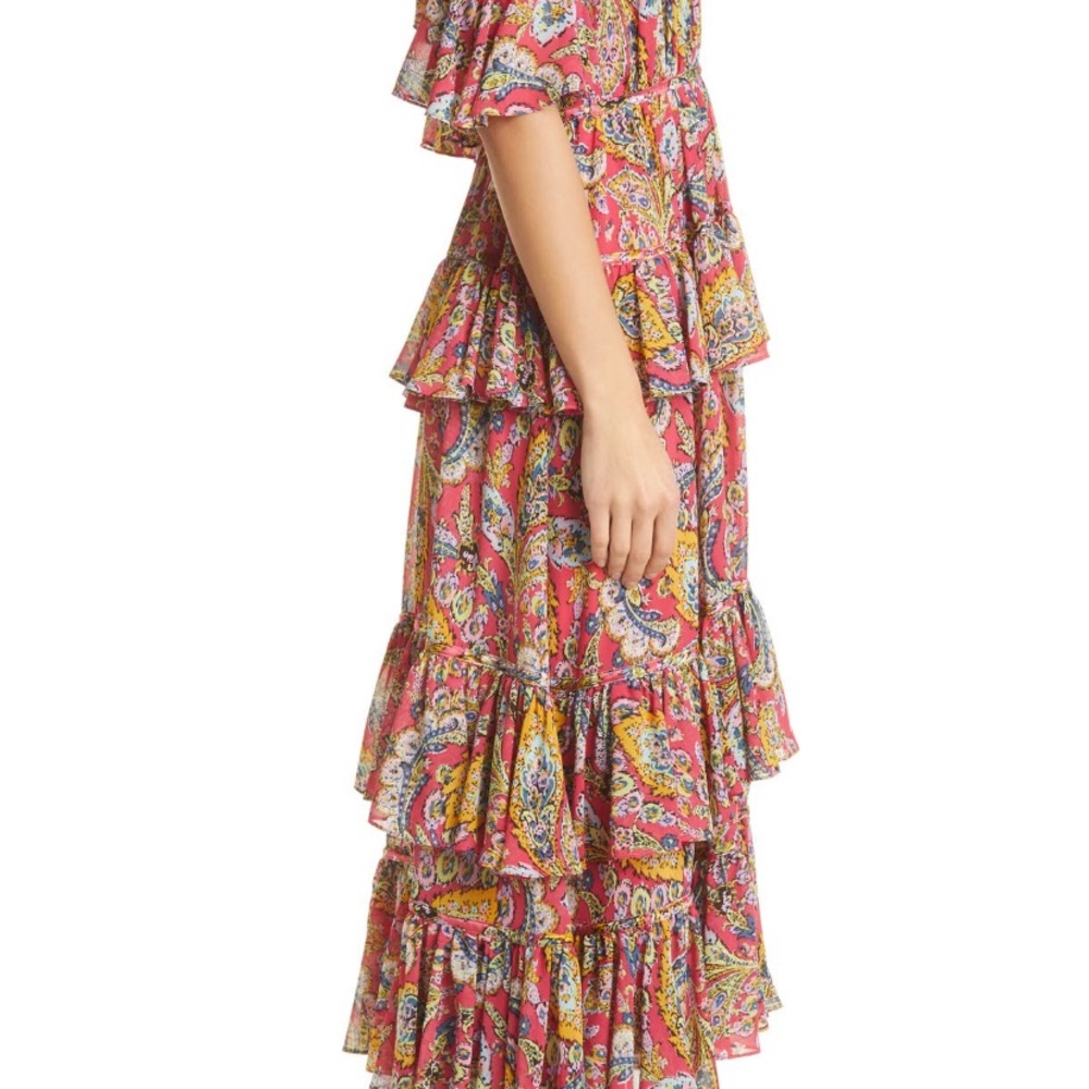 Cinq à Sept Collier Floral Print Midi Dress - Picture 4 of 6